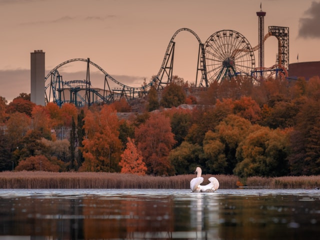 Linnanmaki Amusement Park In Autumn Colours